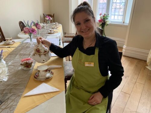 Lauren McCabe is a graduate of the BAC O'Connor Centre in Burton on Trent, Staffordshire and volunteers at Langan's Tea Rooms in George Street, Burton on Trent